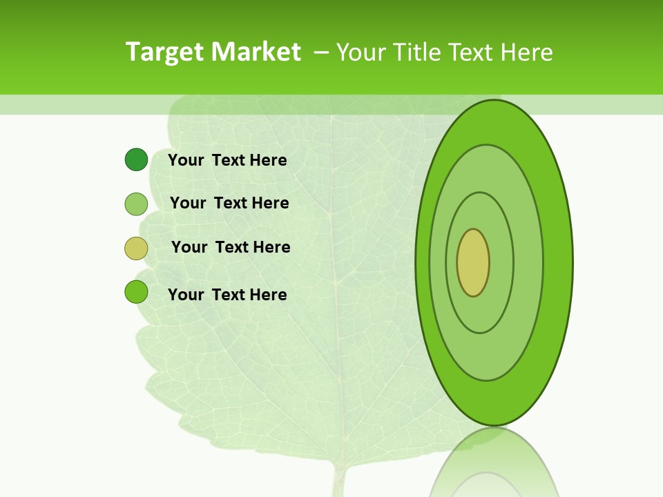 Closeup Leaf Melisa PowerPoint Template
