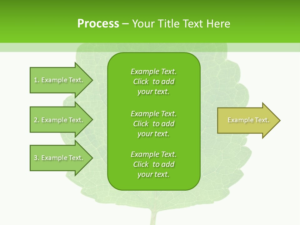 Closeup Leaf Melisa PowerPoint Template
