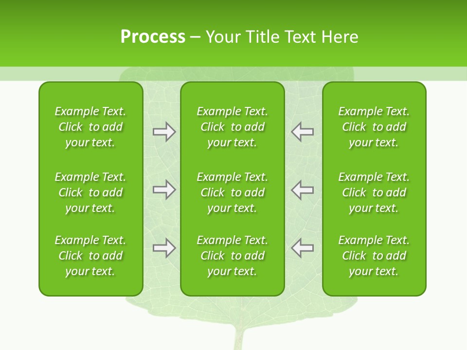 Closeup Leaf Melisa PowerPoint Template