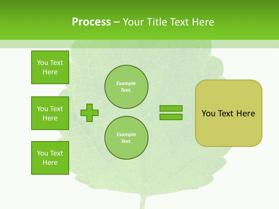 Closeup Leaf Melisa PowerPoint Template