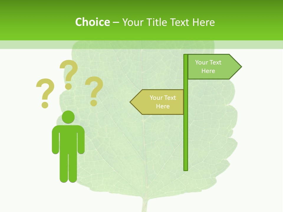 Closeup Leaf Melisa PowerPoint Template