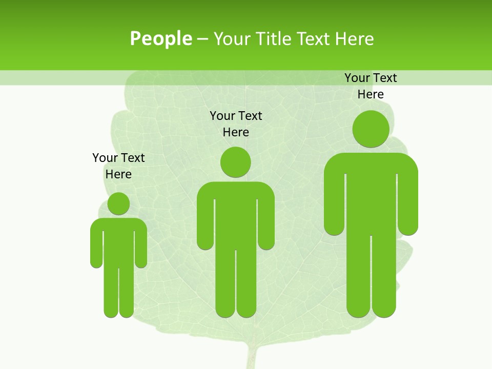 Closeup Leaf Melisa PowerPoint Template