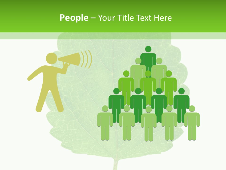 Closeup Leaf Melisa PowerPoint Template