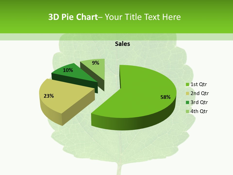 Closeup Leaf Melisa PowerPoint Template