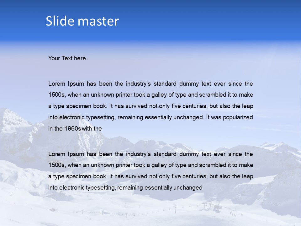 Summit Resort Serene PowerPoint Template