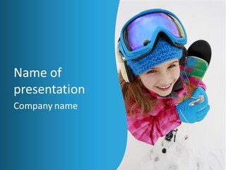 Goggles Winter Winter Holiday PowerPoint Template