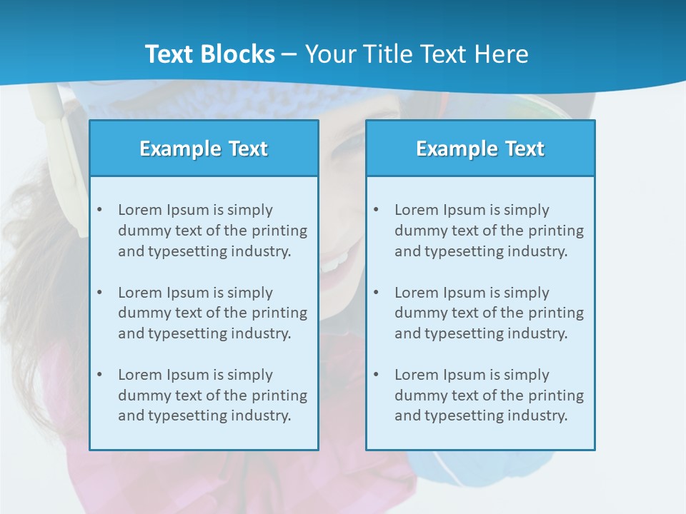 Goggles Winter Winter Holiday PowerPoint Template
