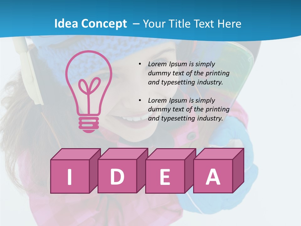 Goggles Winter Winter Holiday PowerPoint Template