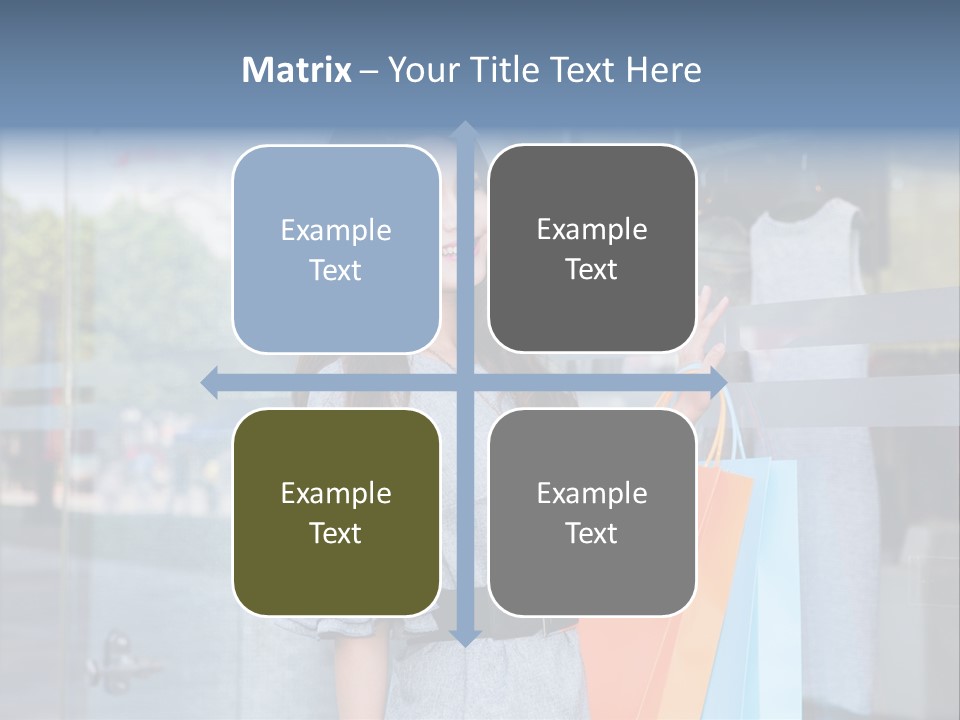 Woman Buy Happiness PowerPoint Template