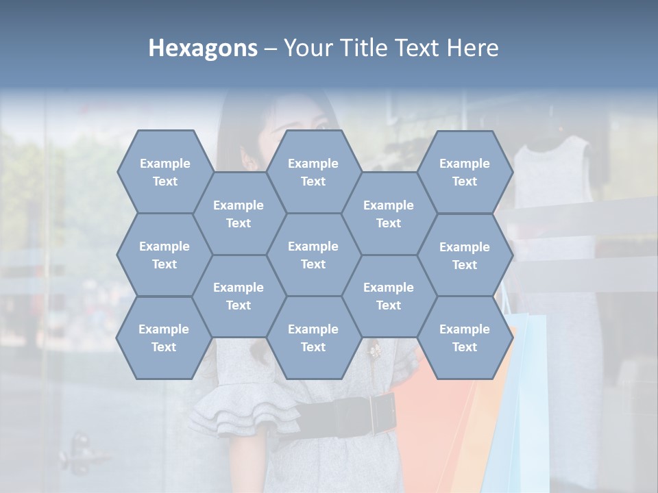 Woman Buy Happiness PowerPoint Template