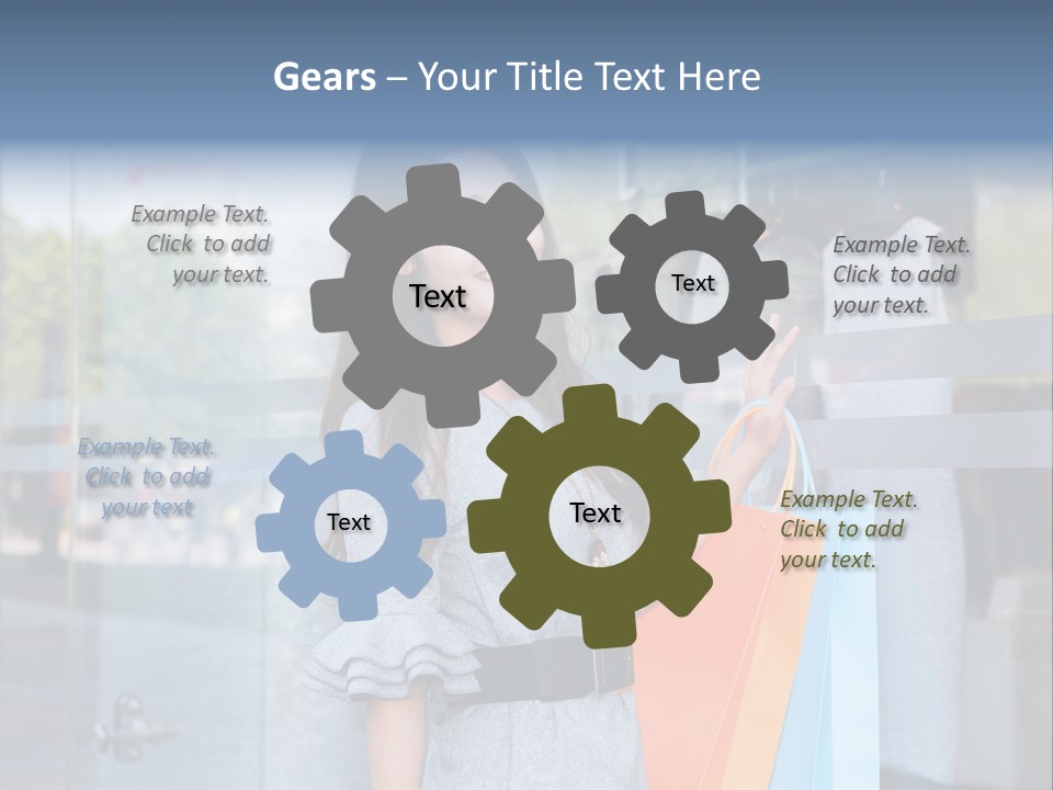 Woman Buy Happiness PowerPoint Template