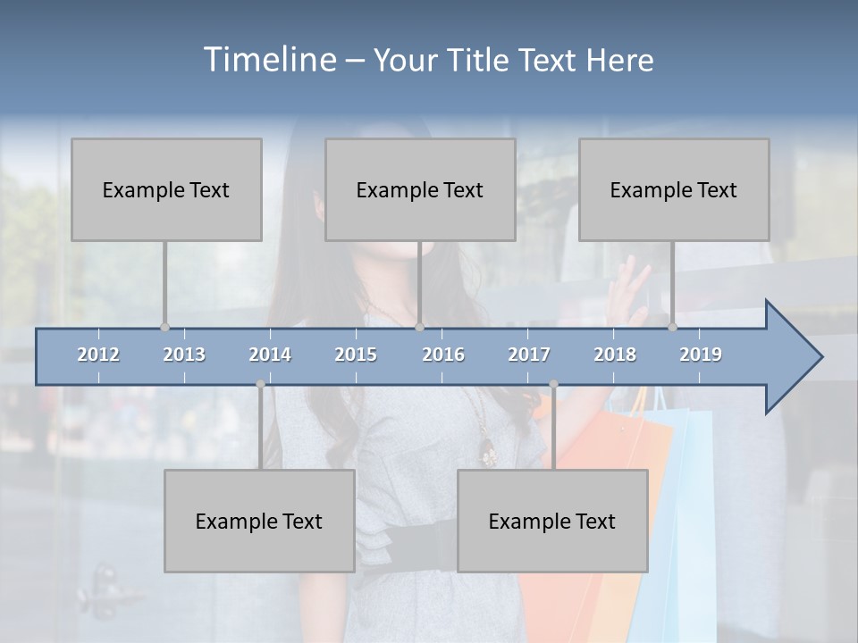 Woman Buy Happiness PowerPoint Template