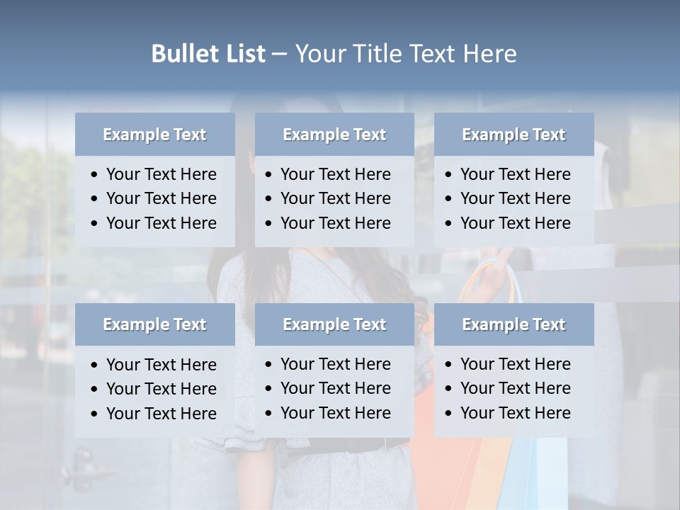 Woman Buy Happiness PowerPoint Template