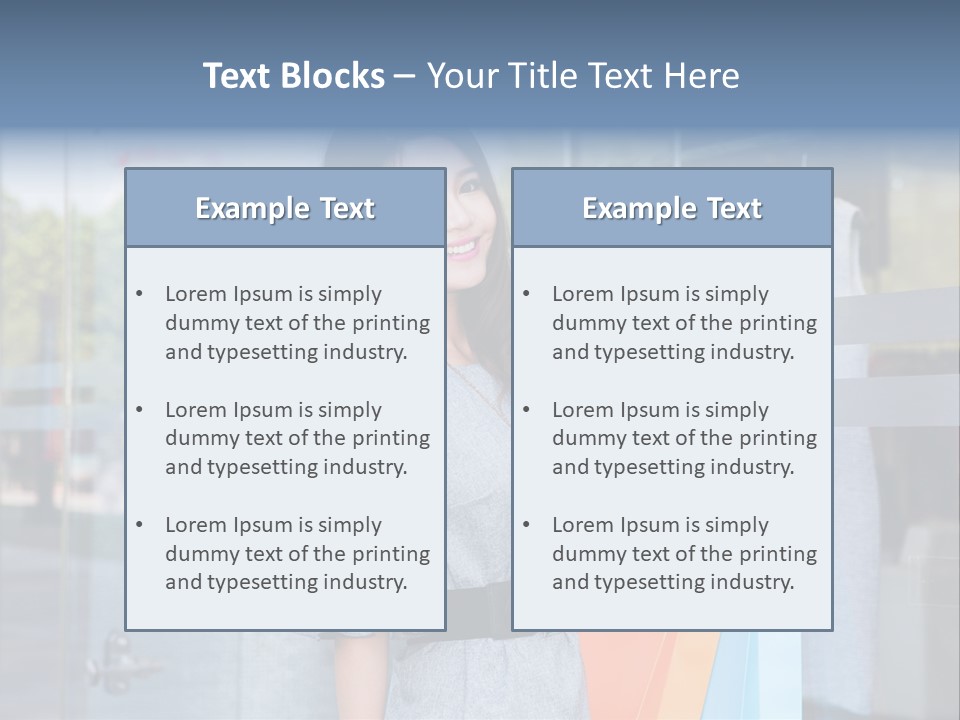 Woman Buy Happiness PowerPoint Template