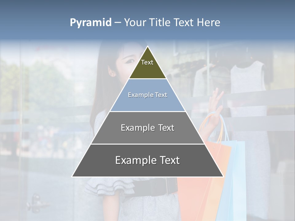 Woman Buy Happiness PowerPoint Template