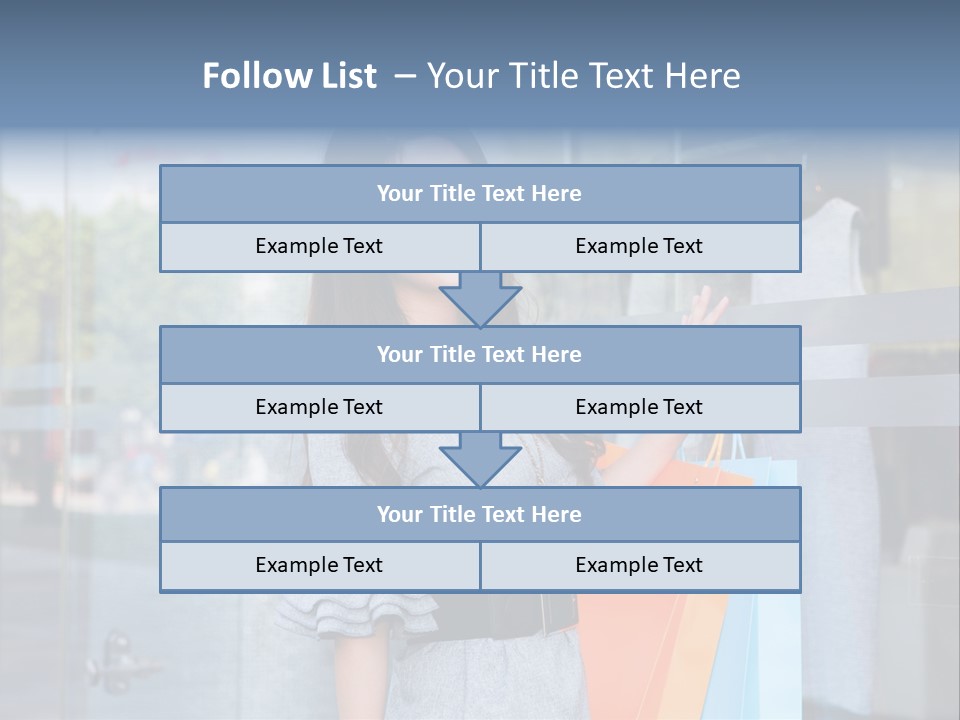 Woman Buy Happiness PowerPoint Template