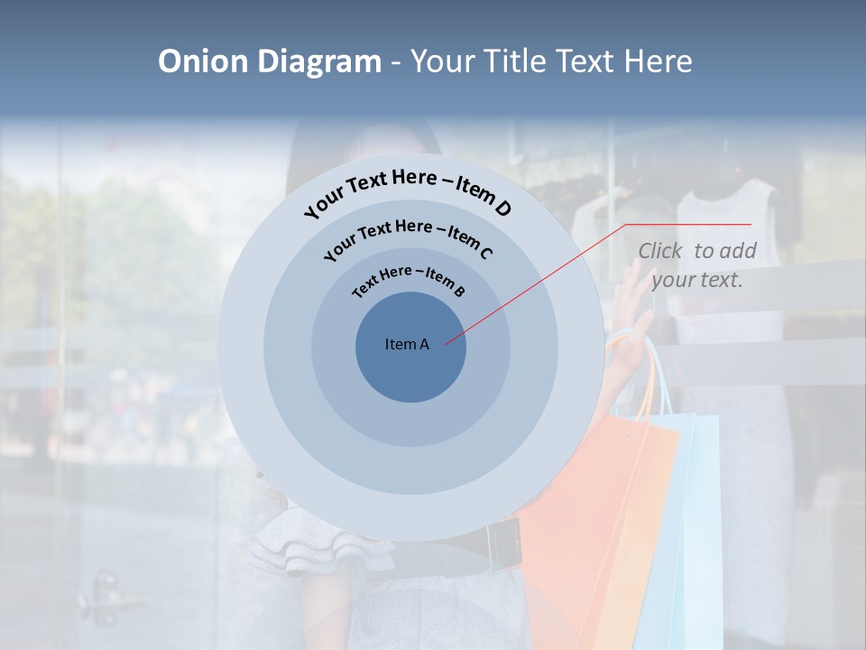 Woman Buy Happiness PowerPoint Template