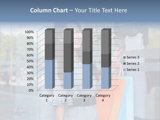 Woman Buy Happiness PowerPoint Template