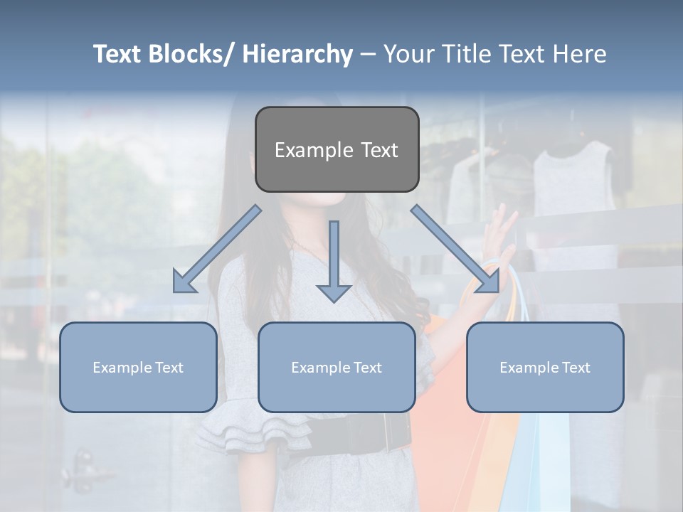Woman Buy Happiness PowerPoint Template