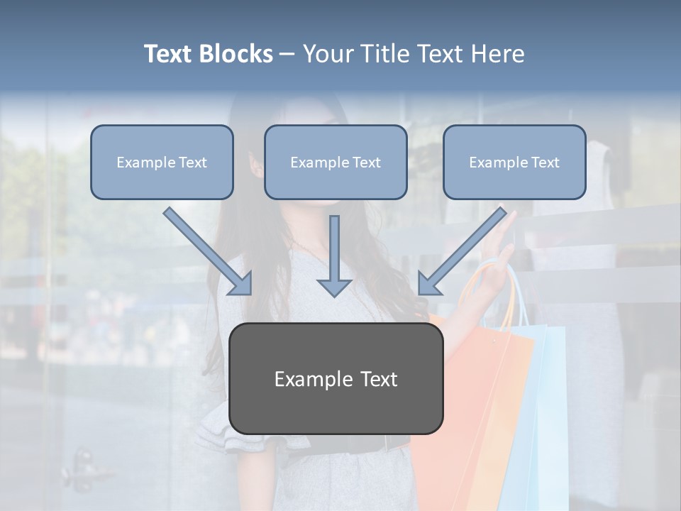 Woman Buy Happiness PowerPoint Template