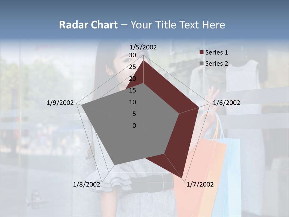 Woman Buy Happiness PowerPoint Template