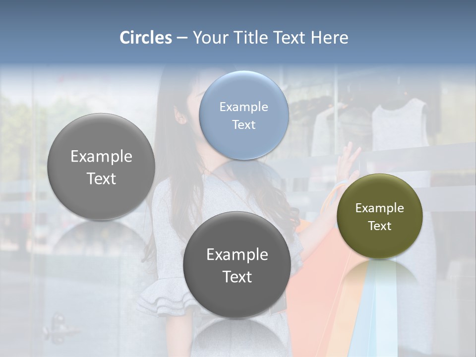 Woman Buy Happiness PowerPoint Template