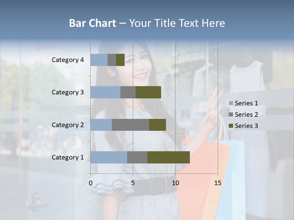 Woman Buy Happiness PowerPoint Template