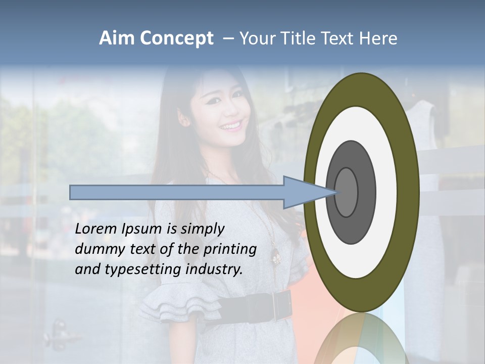 Woman Buy Happiness PowerPoint Template