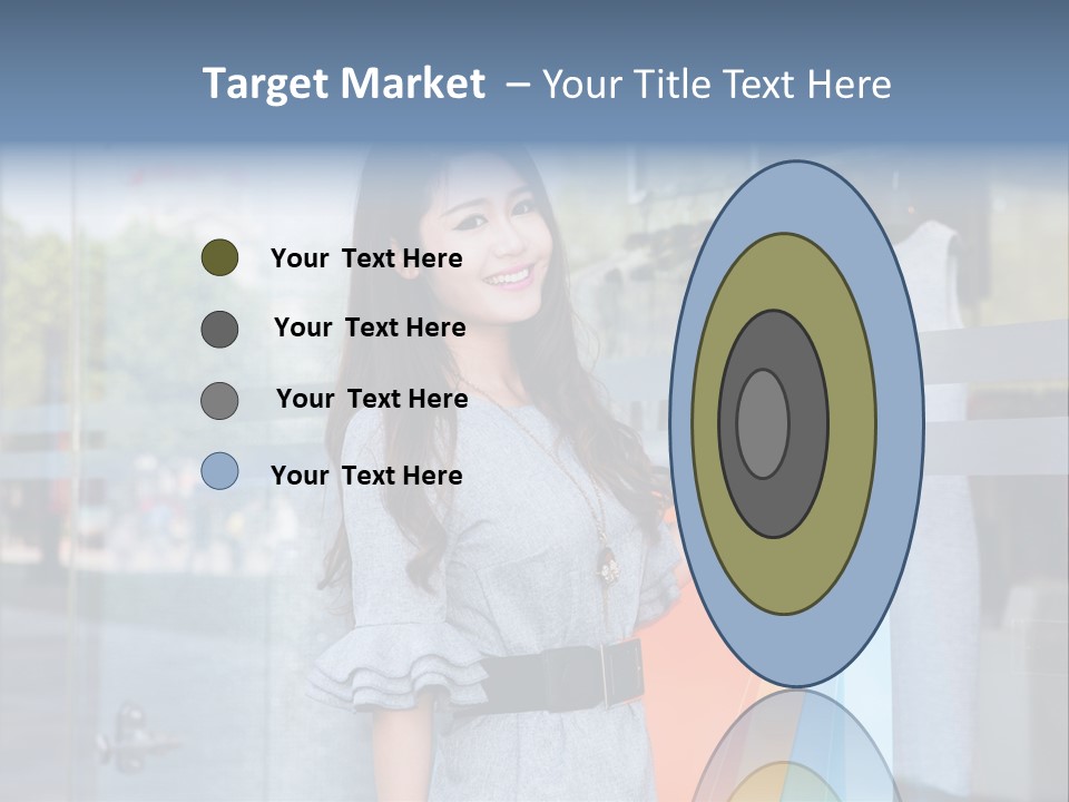 Woman Buy Happiness PowerPoint Template