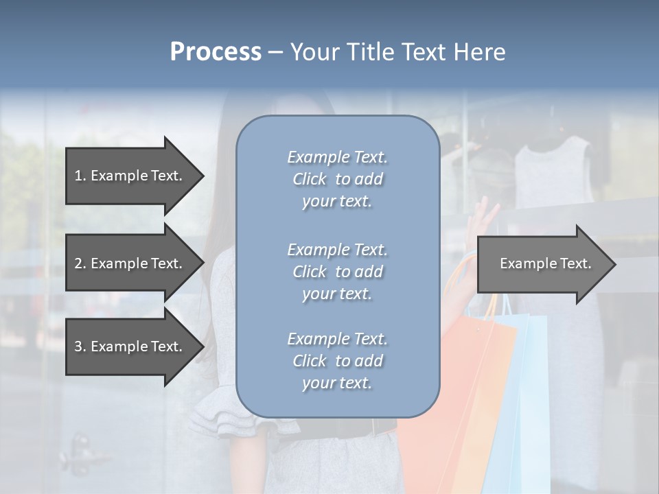 Woman Buy Happiness PowerPoint Template