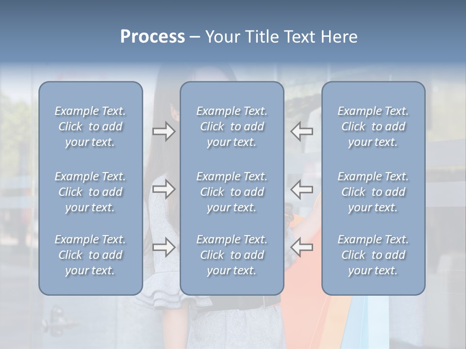 Woman Buy Happiness PowerPoint Template
