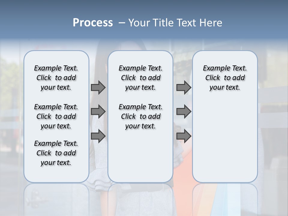 Woman Buy Happiness PowerPoint Template