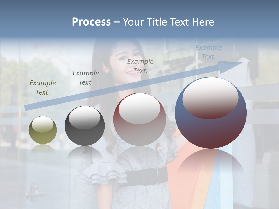 Woman Buy Happiness PowerPoint Template