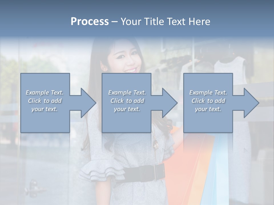 Woman Buy Happiness PowerPoint Template