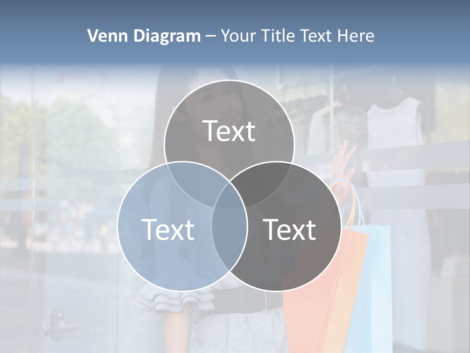 Woman Buy Happiness PowerPoint Template