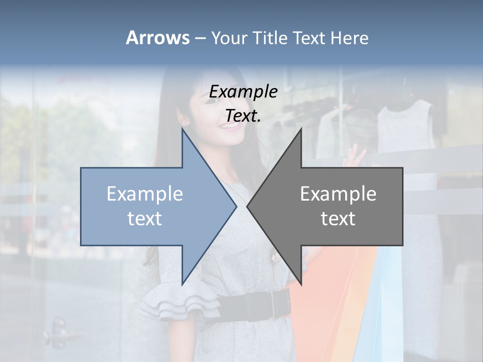 Woman Buy Happiness PowerPoint Template