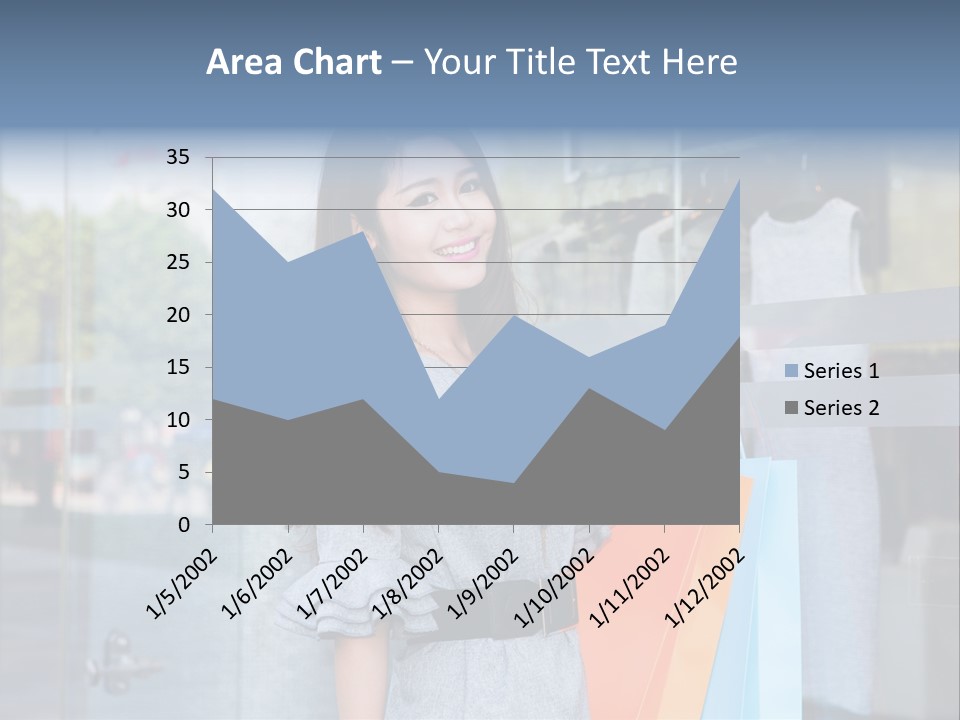 Woman Buy Happiness PowerPoint Template