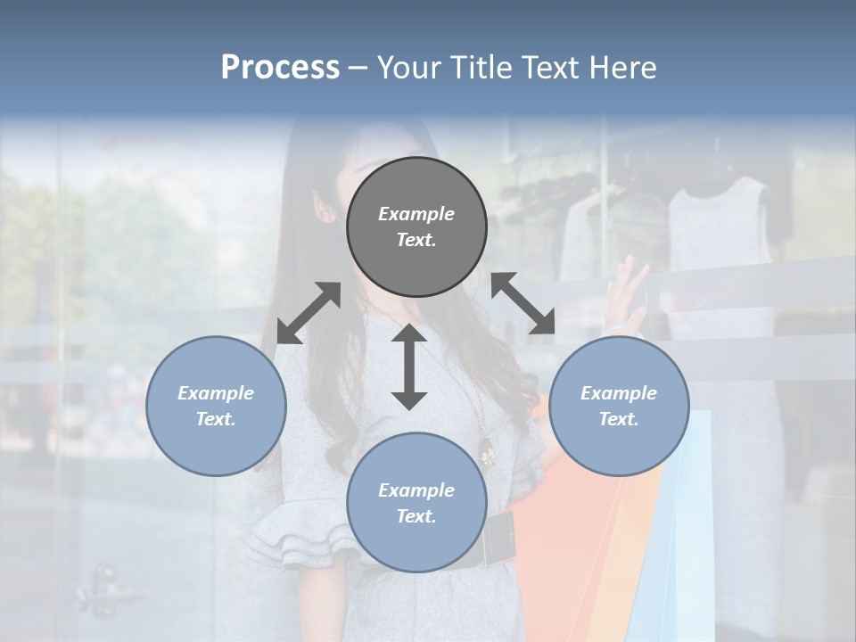 Woman Buy Happiness PowerPoint Template