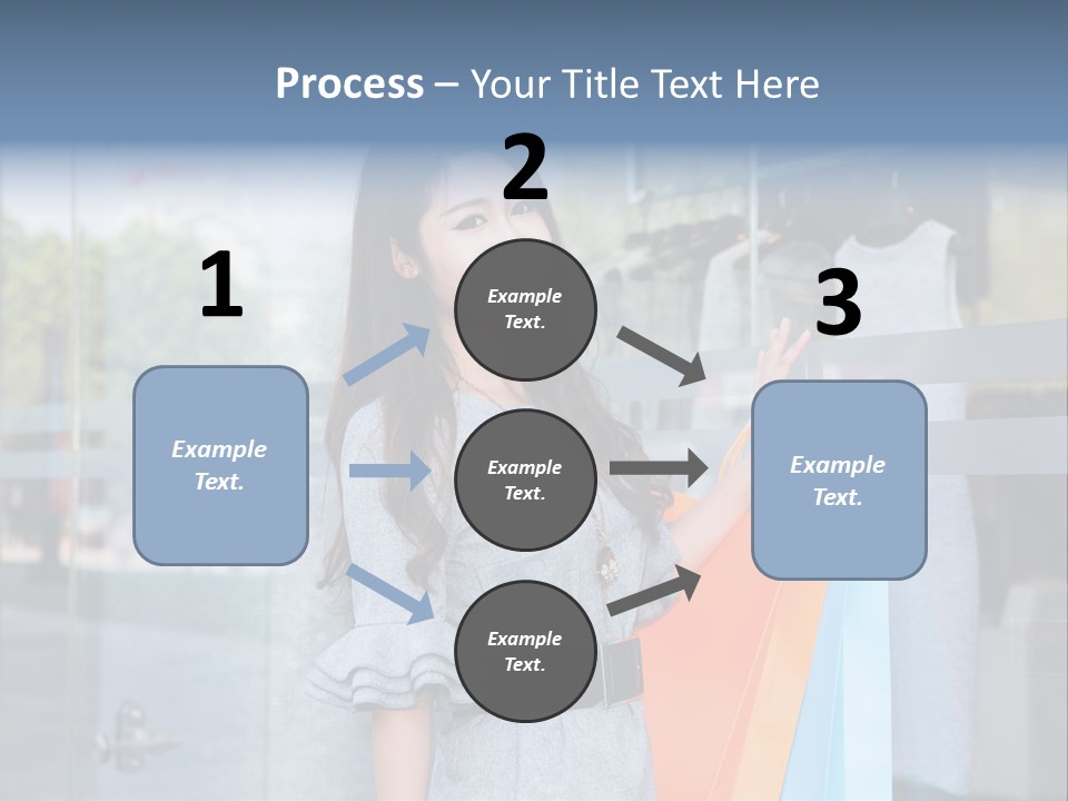 Woman Buy Happiness PowerPoint Template