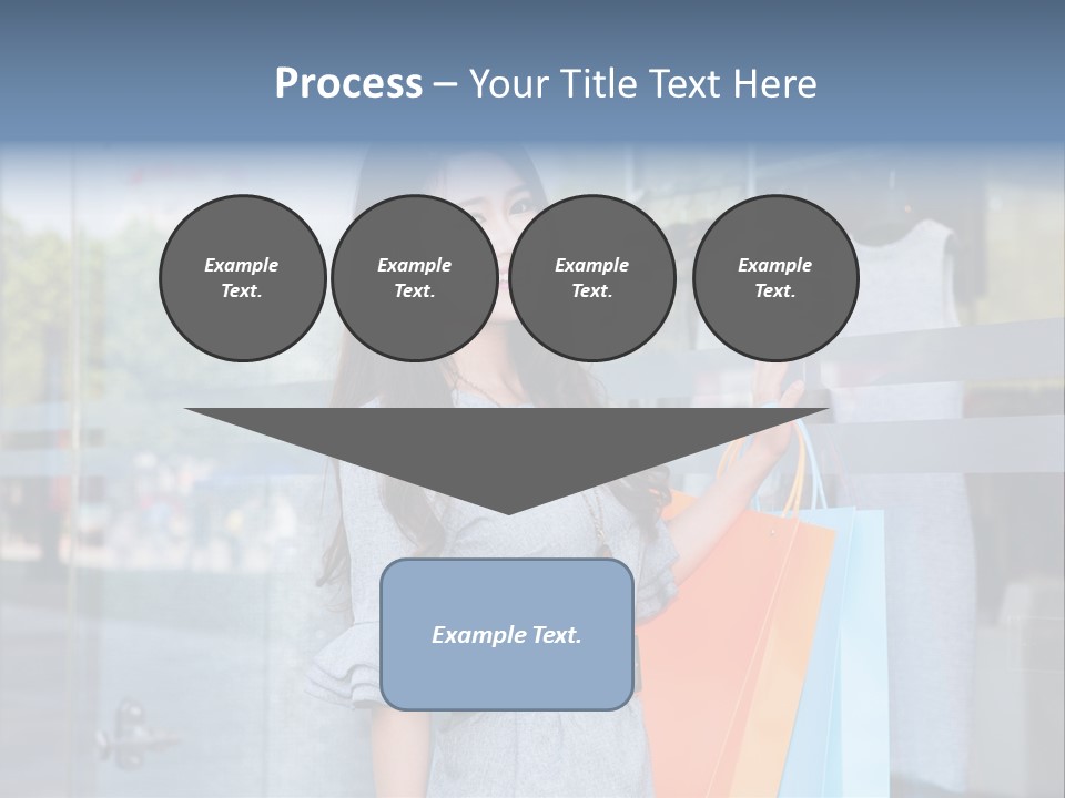 Woman Buy Happiness PowerPoint Template