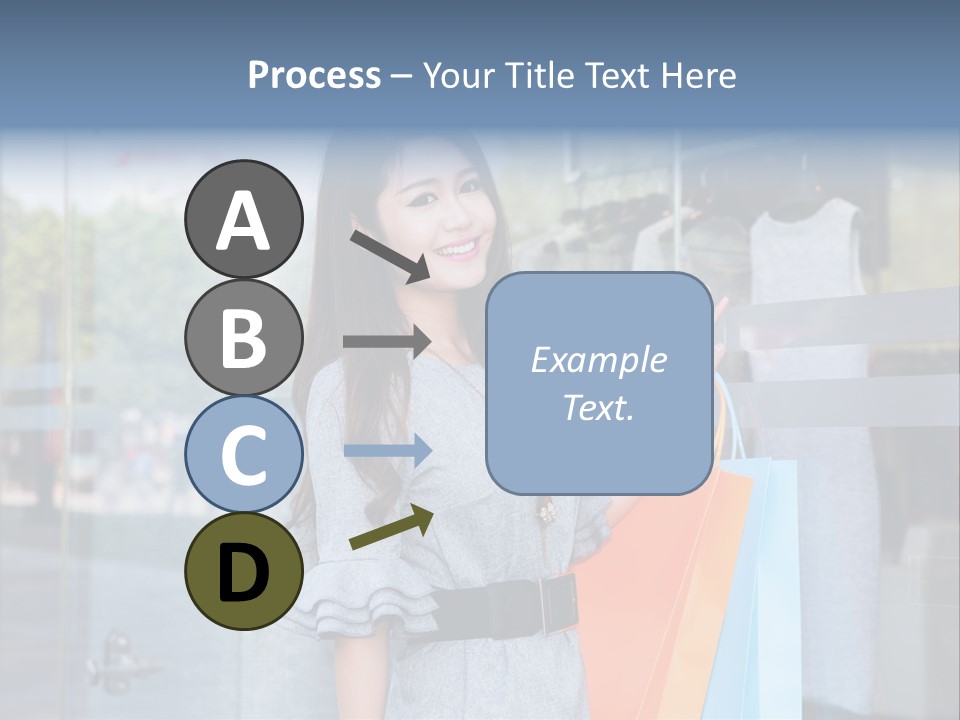 Woman Buy Happiness PowerPoint Template