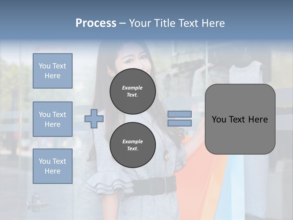 Woman Buy Happiness PowerPoint Template
