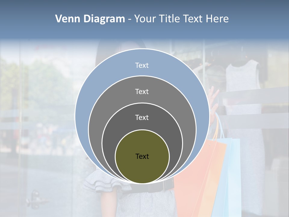 Woman Buy Happiness PowerPoint Template