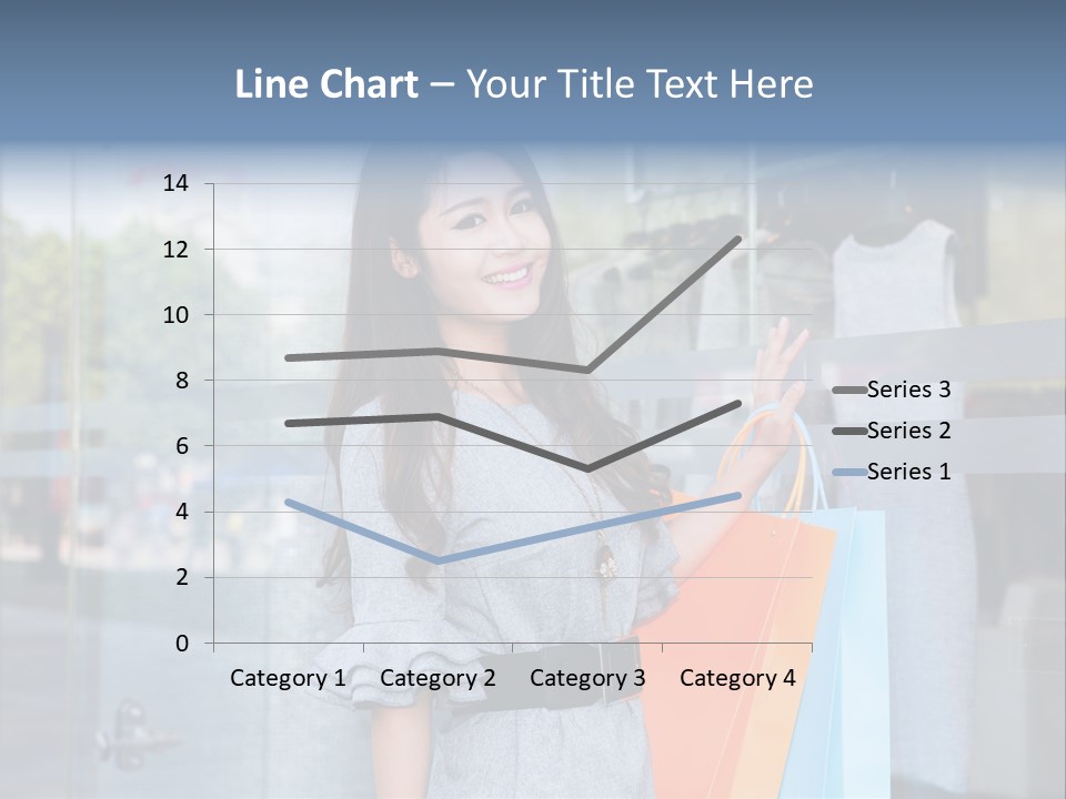 Woman Buy Happiness PowerPoint Template