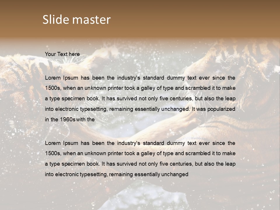 Action Wildlife Displeased PowerPoint Template