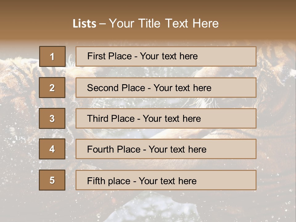 Action Wildlife Displeased PowerPoint Template