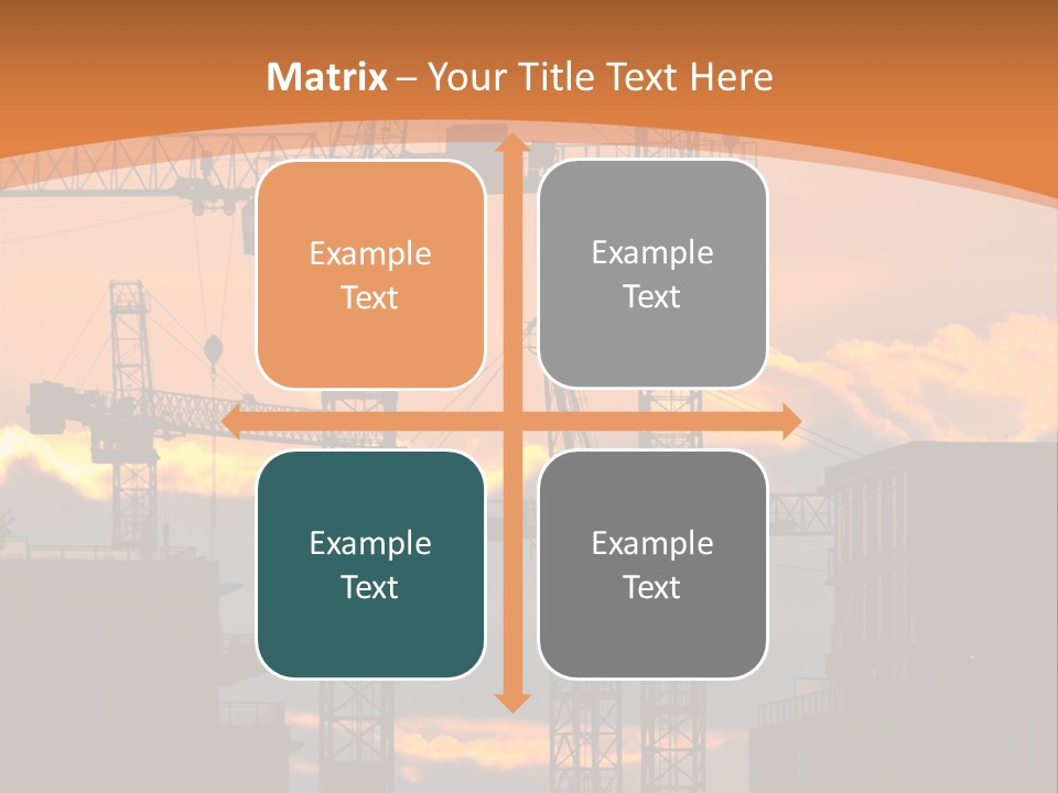 Mortgage Formwork Sky PowerPoint Template