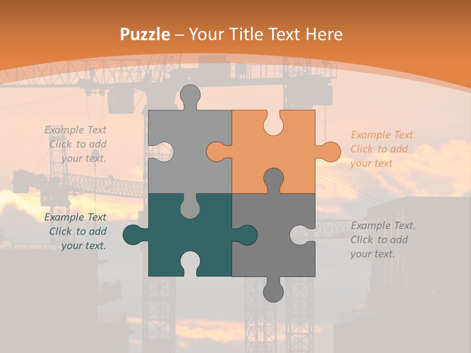 Mortgage Formwork Sky PowerPoint Template