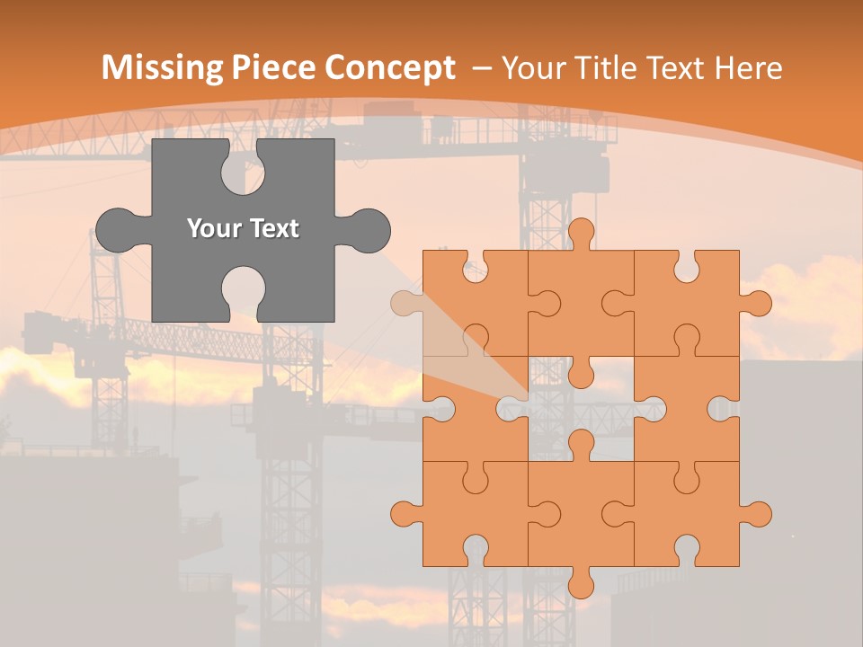 Mortgage Formwork Sky PowerPoint Template