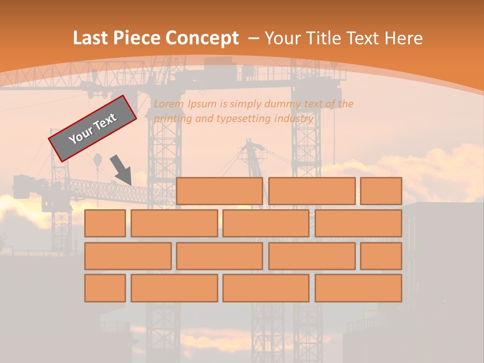 Mortgage Formwork Sky PowerPoint Template